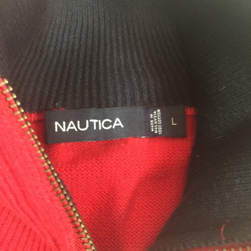 Nautica 1/4 zip Pullover Size L Men’s - Picture 3 of 7